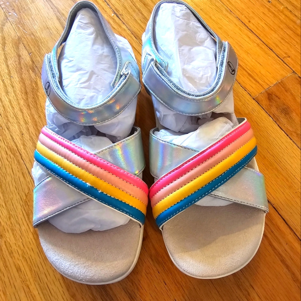 NWT Lands' End Girl Sandals